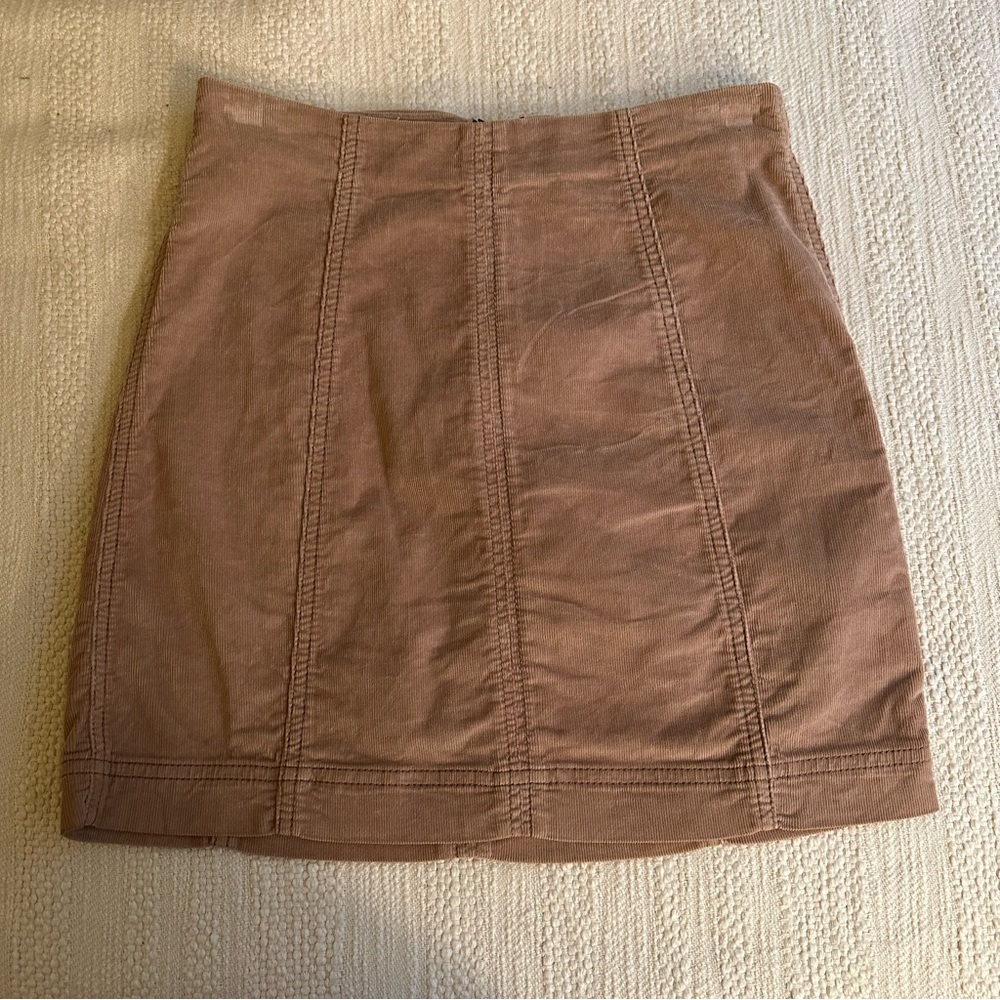 FREE PEOPLE Corduroy Mini Skirt